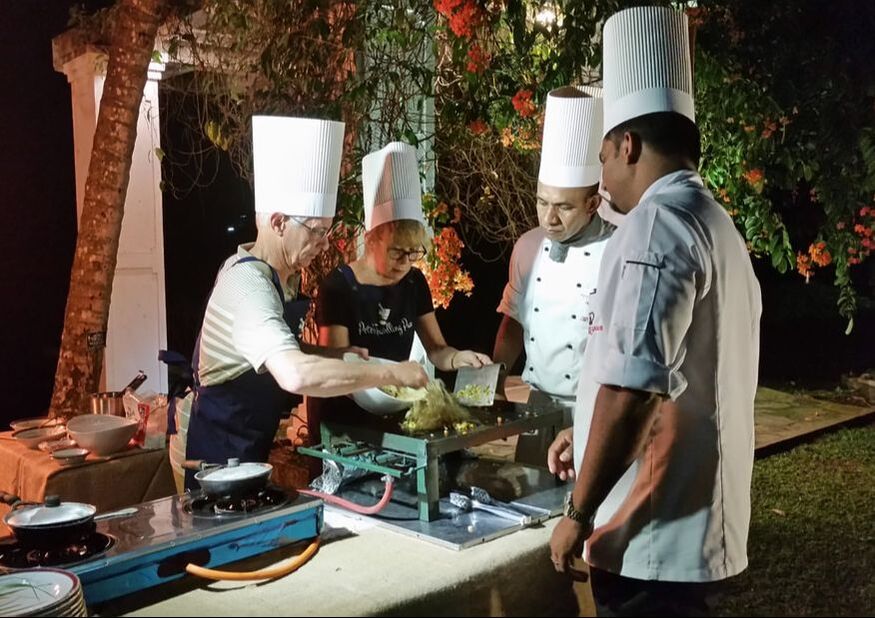 Evening cooking class with Pieter Siebel in Sri Lanka